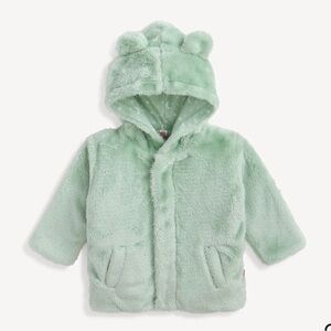 Magnetic Me Fleece Green Hooded Jacket